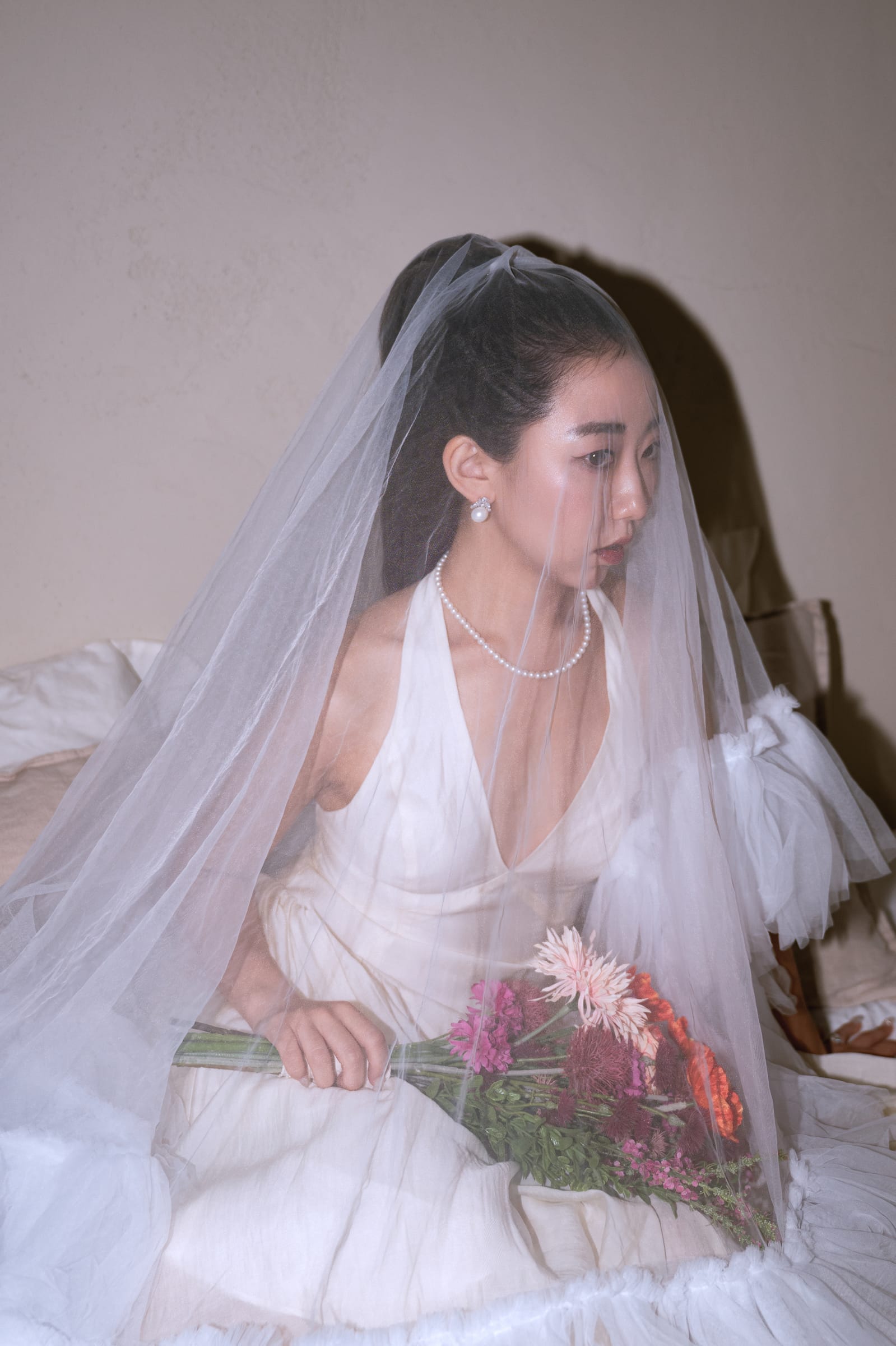 면사포를 쓴 신부 포트레이트